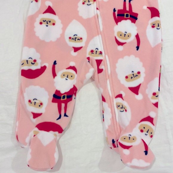Carters Infant Girl Christmas Holiday One-piece Pajamas - Picture 5 of 10